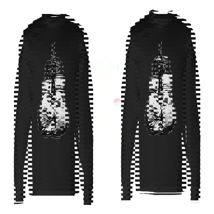 Proud Heritage 韓国国旗 ボクシンググローブ 長袖Tシャツ