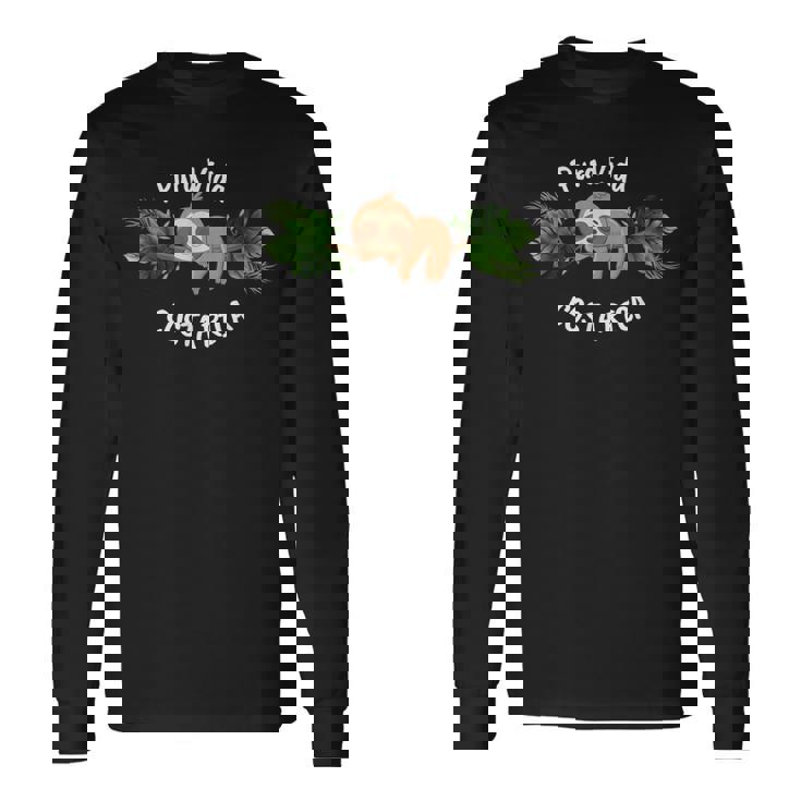 Puraida コスタリカ ナマケモノ リラックス 長袖Tシャツ ギフトのアイデア