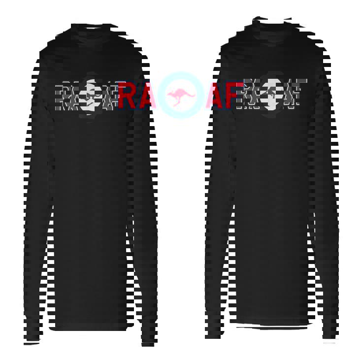 Raafロイヤルオーストラリア空軍ラウンドカンガルーオーストラリア 長袖Tシャツ