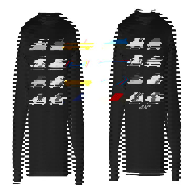 Rally Legends Group B クラシック ラリーカー デザイン 長袖Tシャツ