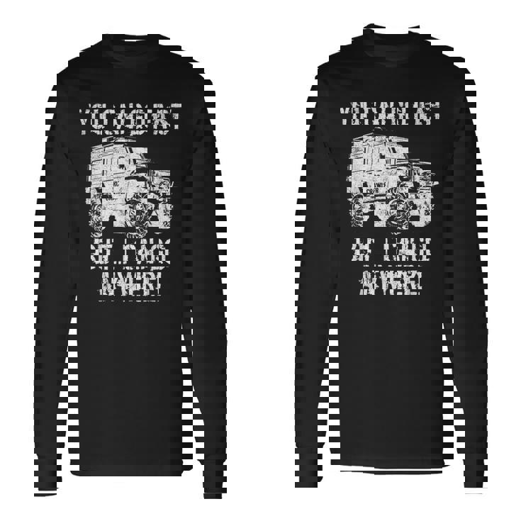 Rcクローラートラックラジオ制御4wdレーシングオフロードカー 長袖Tシャツ