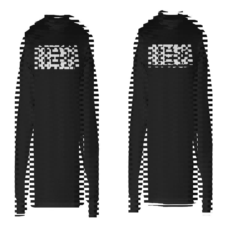 Rebecca アイデア ファーストネーム レベッカ 長袖Tシャツ