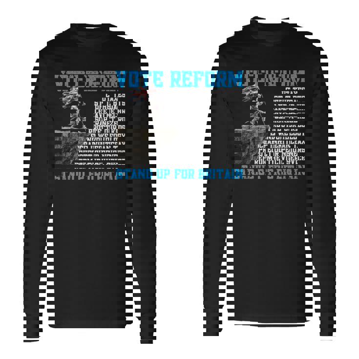 Reform Uk 商品 長袖Tシャツ