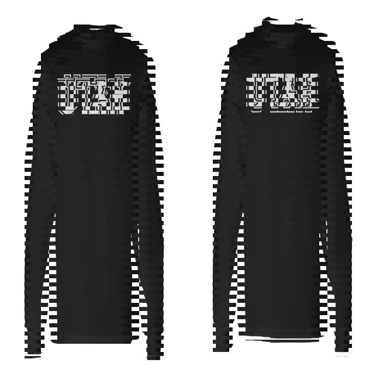 Regalo Deportivo De Utah Estilo Universitario Camiseta de manga larga