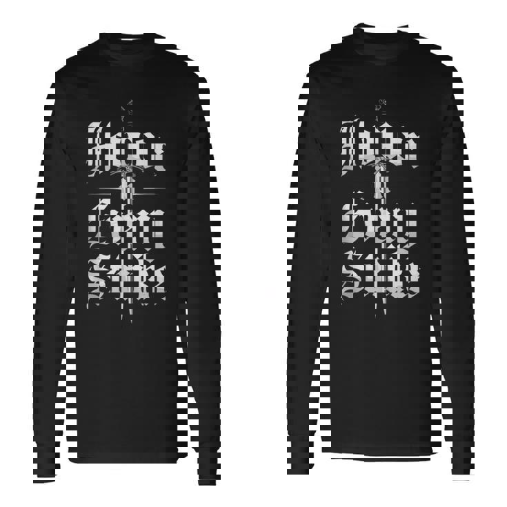 Renaissanceword Fighter Hema Entusiasta De La Esgrima Histórica In Mangas Camiseta de manga larga