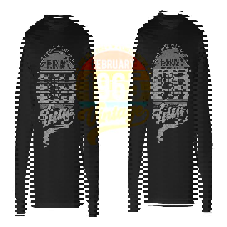 Reto 57歳の誕生日 57歳 1965年2月生まれ 長袖Tシャツ