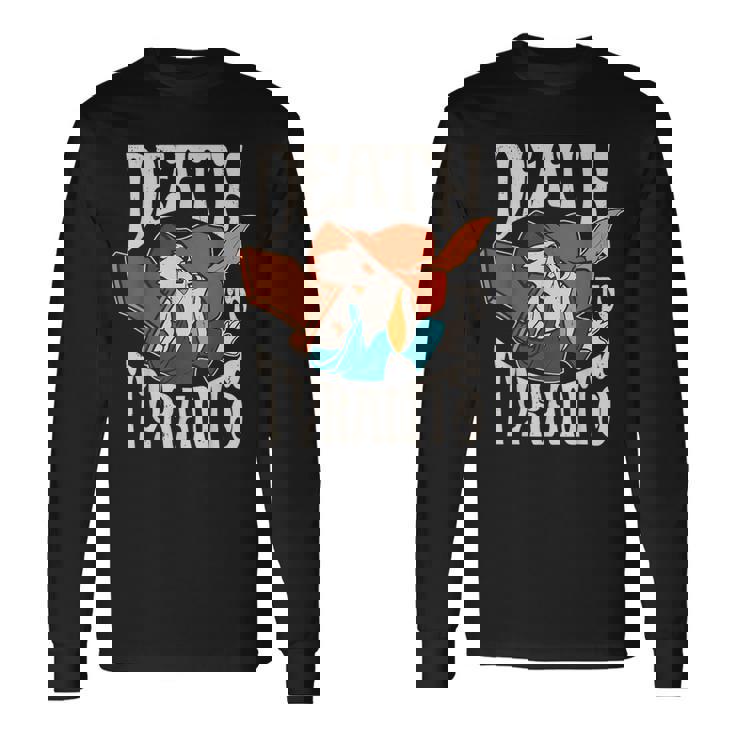 Retro Rabbit Death To Tyrants Vintage 90S Long Sleeve T-Shirt