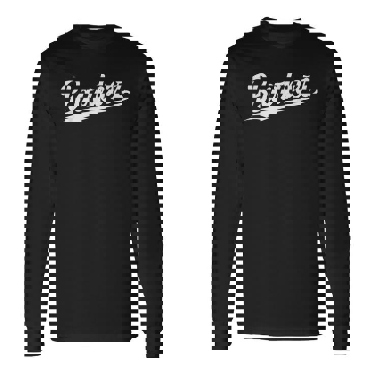 Retrowoosh Job Title Barber 長袖Tシャツ