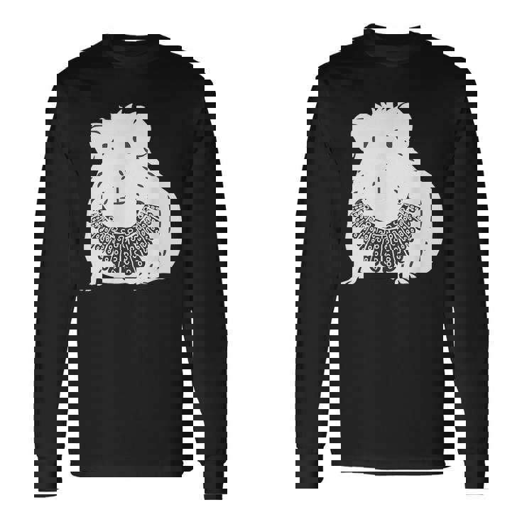 Rgbカラー付きモルモット ルース・ベイダー・ギンズバーグ 長袖Tシャツ