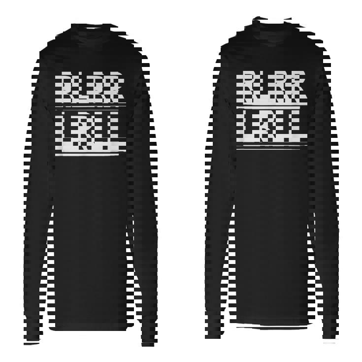 Rlrr Lrll ドラマー パラディドル ミュージシャン Rlrlrll 長袖Tシャツ