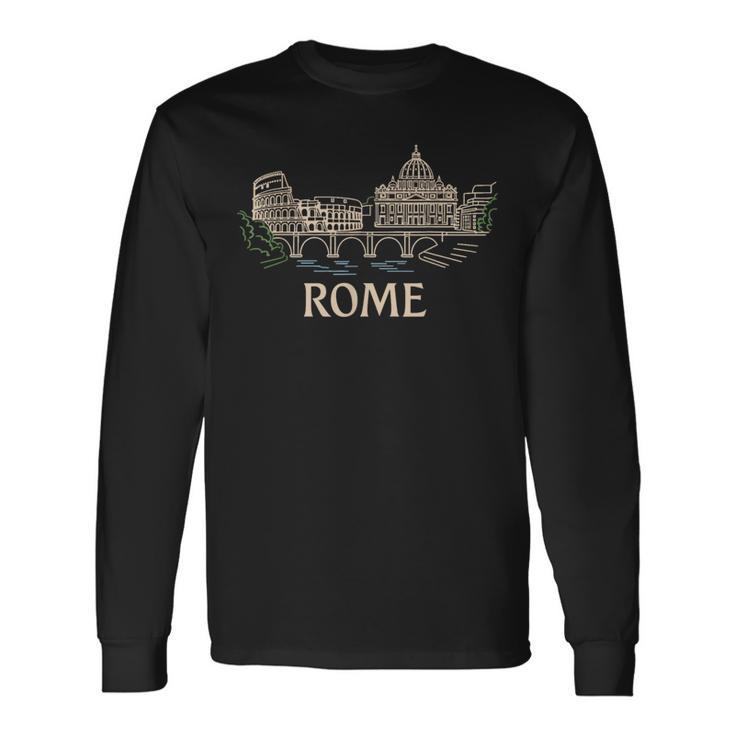 Rome City Italy Gladiators Roman Roma Rome Long Sleeve T-Shirt