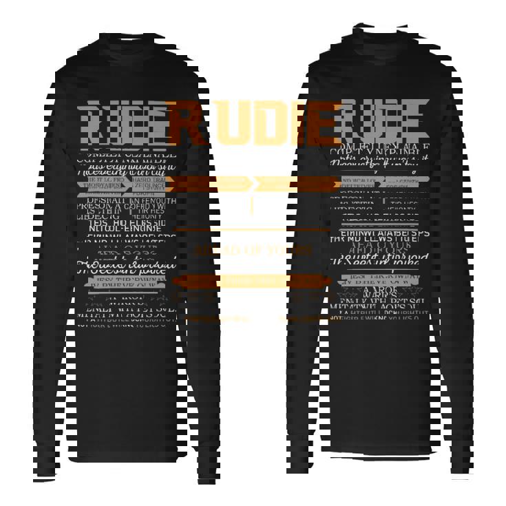 Rudie Completely Unexplainable Notices Everything But Won’T Say It Name Long Sleeve T-Shirt