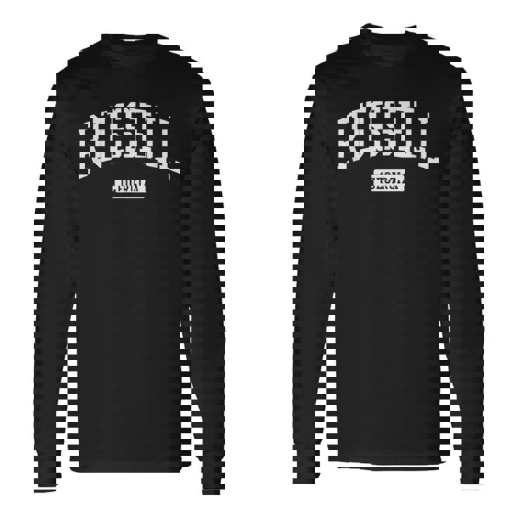 Russell Georgia Ga ビンテージ アスレチック スポーツデザイン 長袖Tシャツ