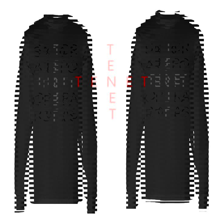 Sator 引用句 Iator Tenet Arepo 正方形ギフトアイデア 長袖Tシャツ