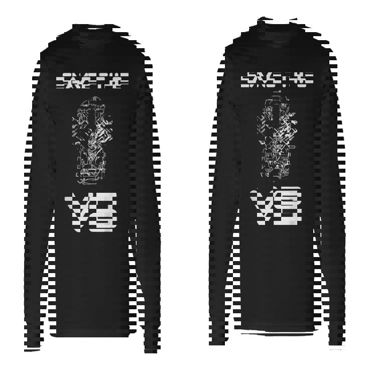 Save The8 カスタムカー マッスルカー クラシックカー オーナーメカニック 長袖Tシャツ