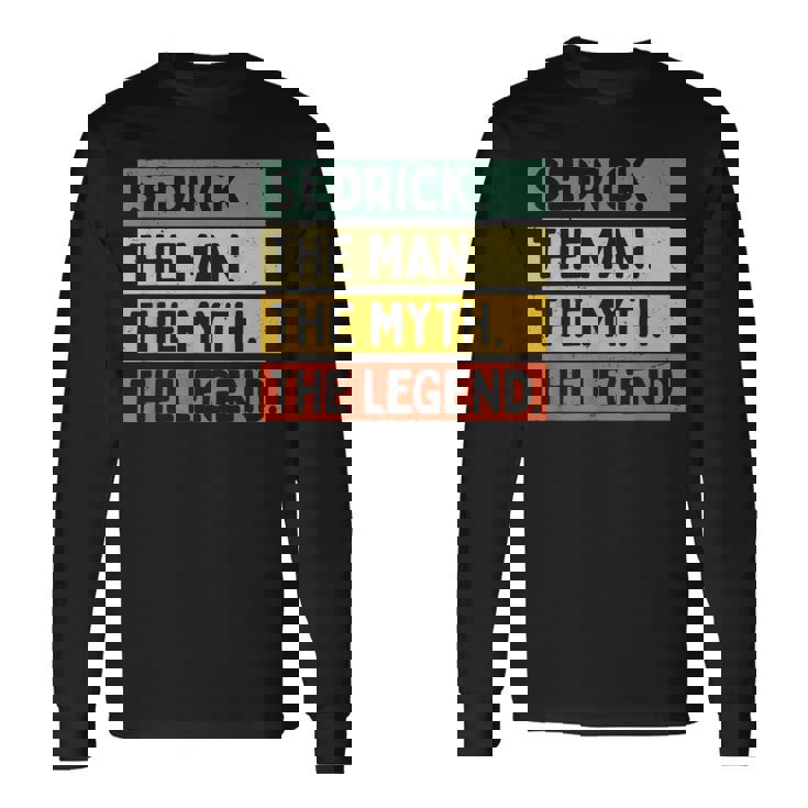 Sedrick The Man The Myth The Legend面白い パーソナライズ 引用 長袖Tシャツ