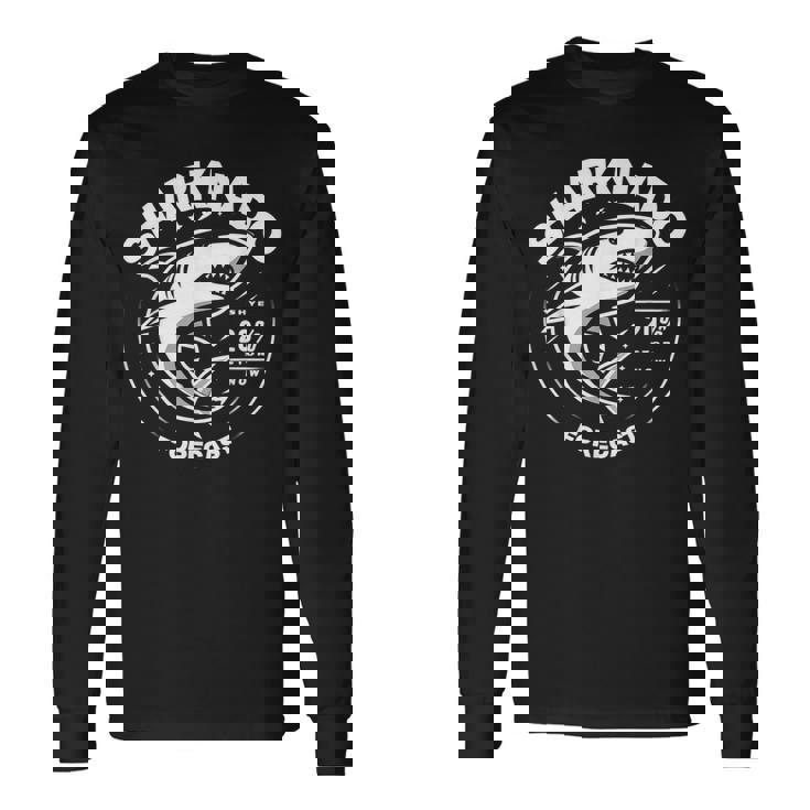 Sharkharknado Forecast ファニーグラフィックtシャツ 長袖Tシャツ