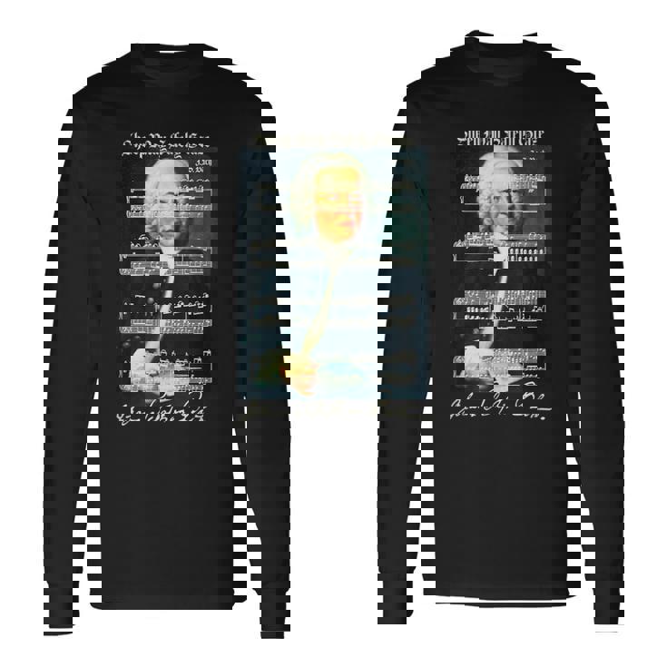 Sheep Mayafely Graze JS Bach Portrait &Ignature Music 長袖Tシャツ