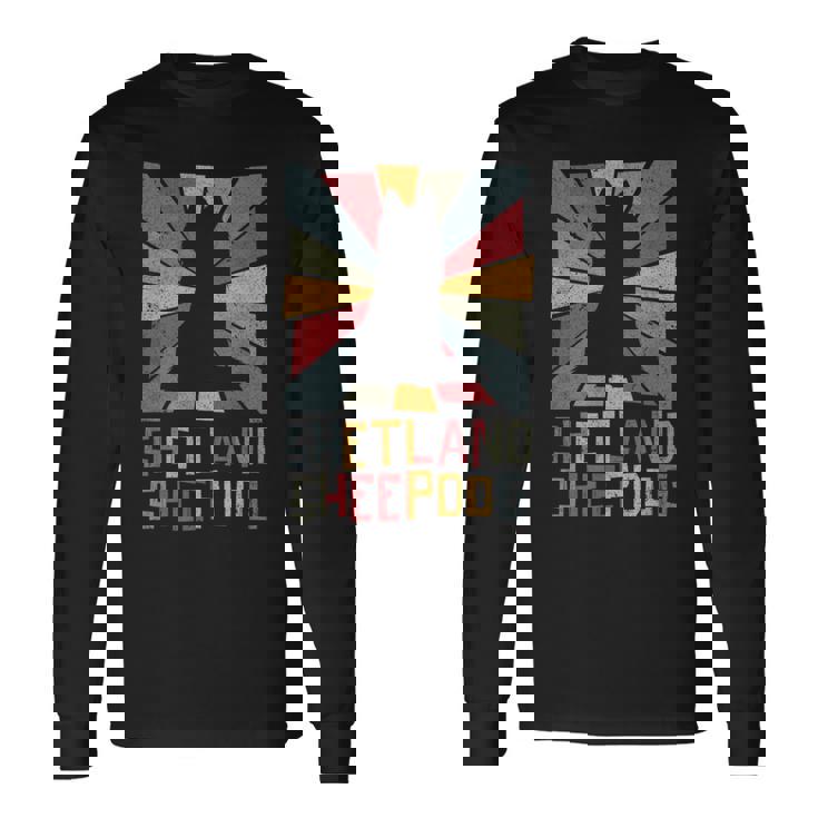 Shetlandheepdogintage シェットランドシープドッグ シェルティ ヴィンテージ 犬 長袖Tシャツ