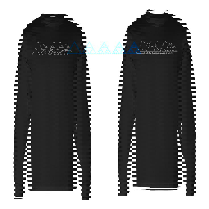 Sierpinski 三角形 フラクタル 幾何学 数学 マトリックス 長袖Tシャツ