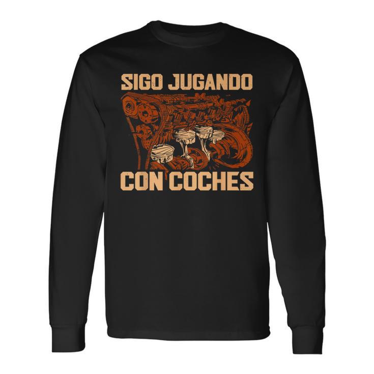 Sigo Jugando Con Coches Mecánico Camiseta de manga larga