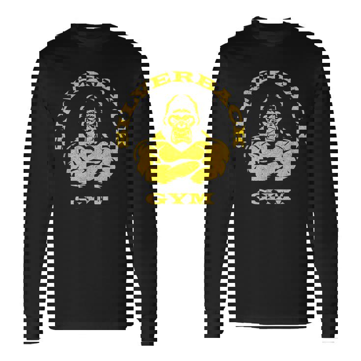 Silverback Gorilla Gym Apparel パワーリフティング、ストロングマン 長袖Tシャツ