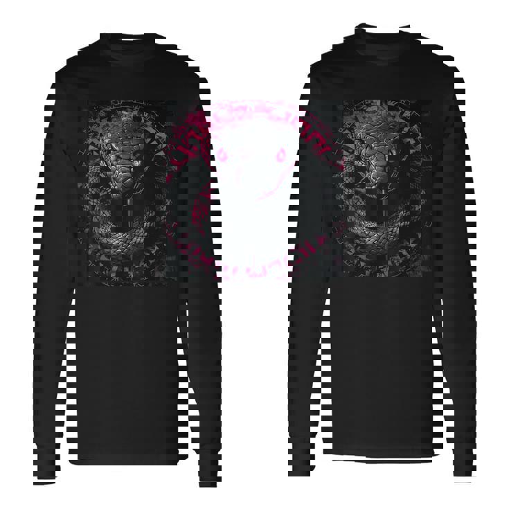 Snakes 爬虫類 動物 生き物 蛇 長袖Tシャツ