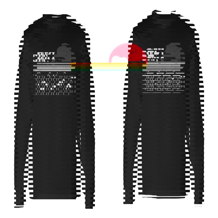 Sorry I Dgaf Hidden Message Guitar Camiseta de manga larga