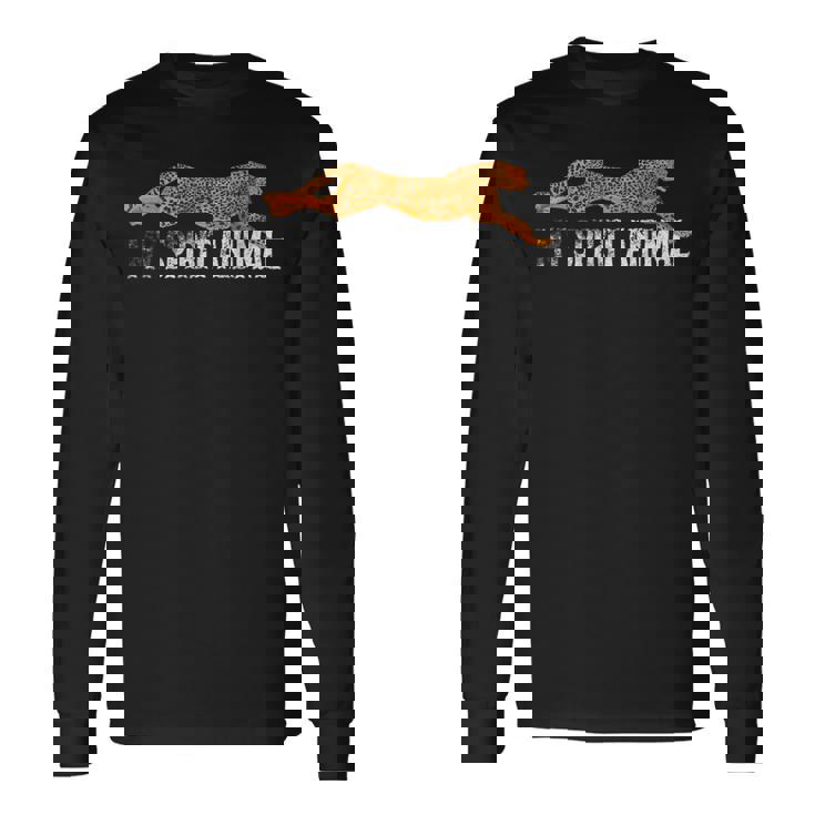 Spirit Animal チーターtシャツ ファストアフリカンキャットシルエット 長袖Tシャツ