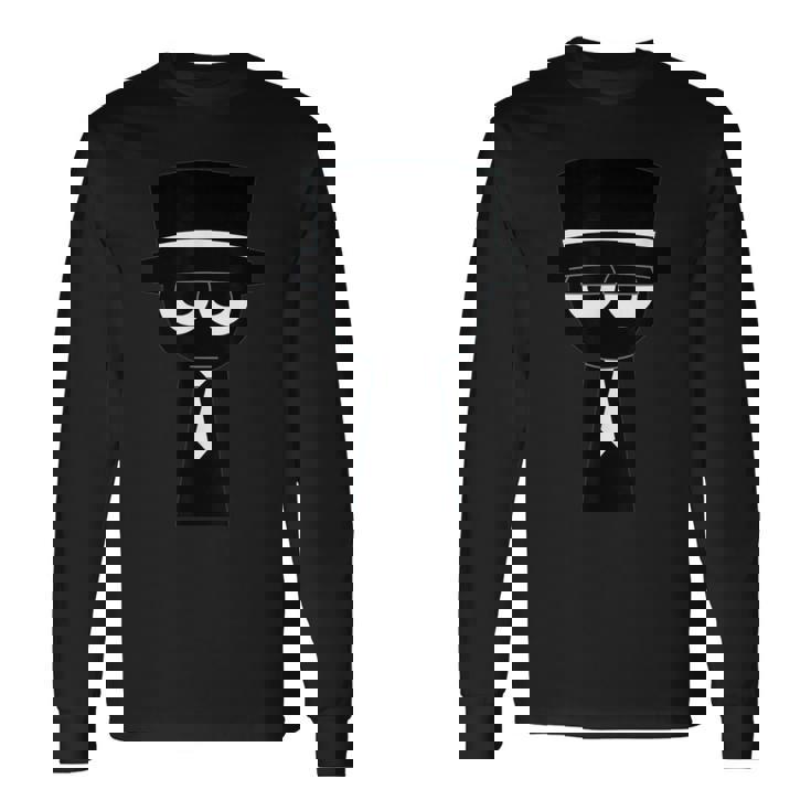 Sprunkiのムーディーブラック 長袖Tシャツ