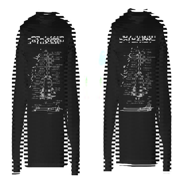 Sr-71 Birdpecs -Sr-71 Bird 長袖Tシャツ