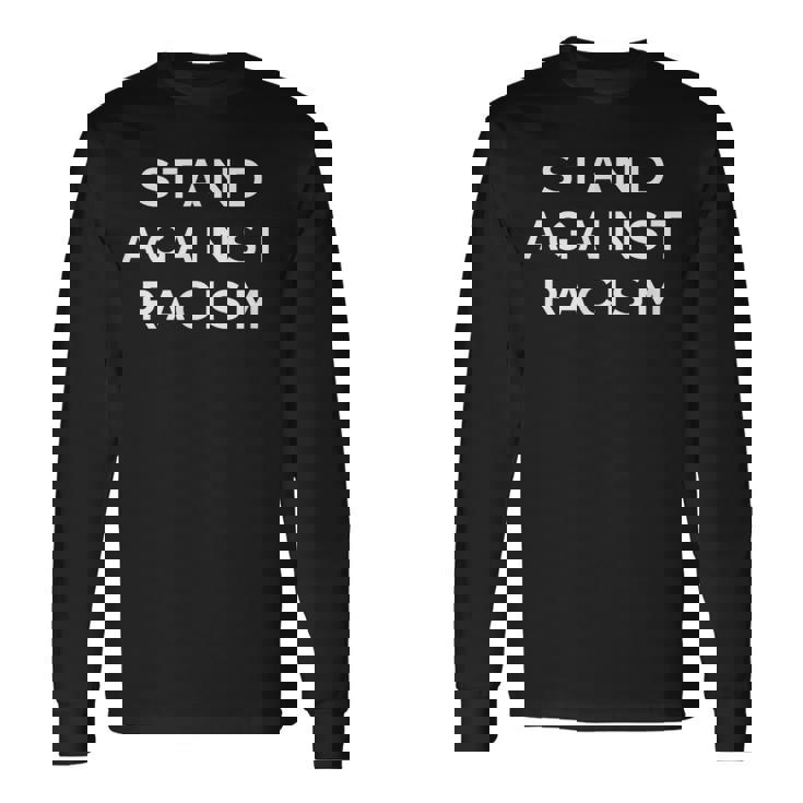 Stand Against Racism 反人種差別主義 長袖Tシャツ