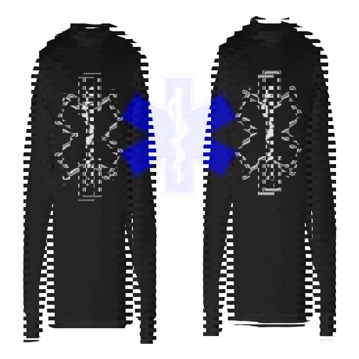 Star Of Life Rod Of Asclepius Emt Ems パラメディック メディック 長袖Tシャツ