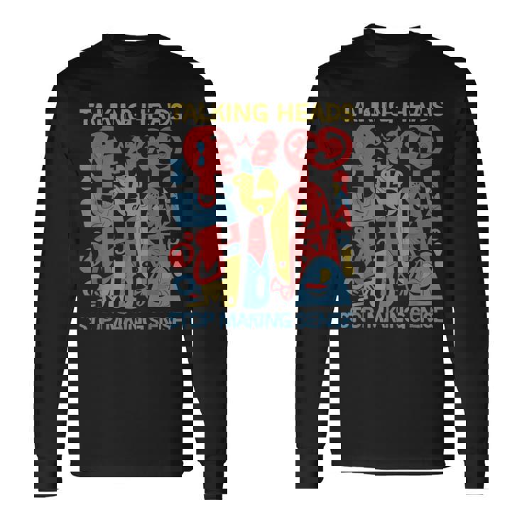 Stop Makingensee おしゃべりヘッド レトロ 面白いデザイン 長袖Tシャツ