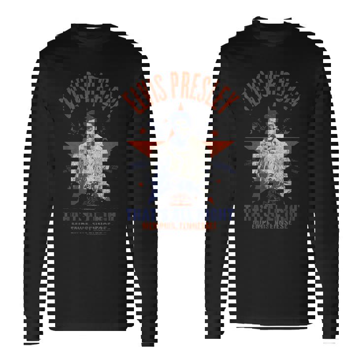 Sun Records X エルヴィス・プレスリー That's All Right 長袖Tシャツ