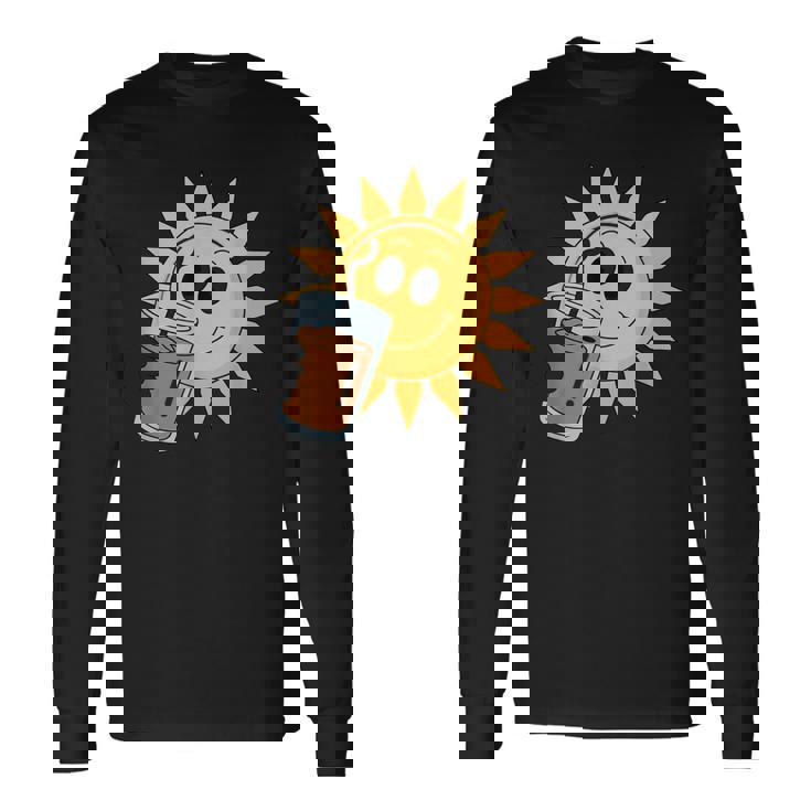 Sunshine Drink アイスコーヒー 楽しい 長袖Tシャツ