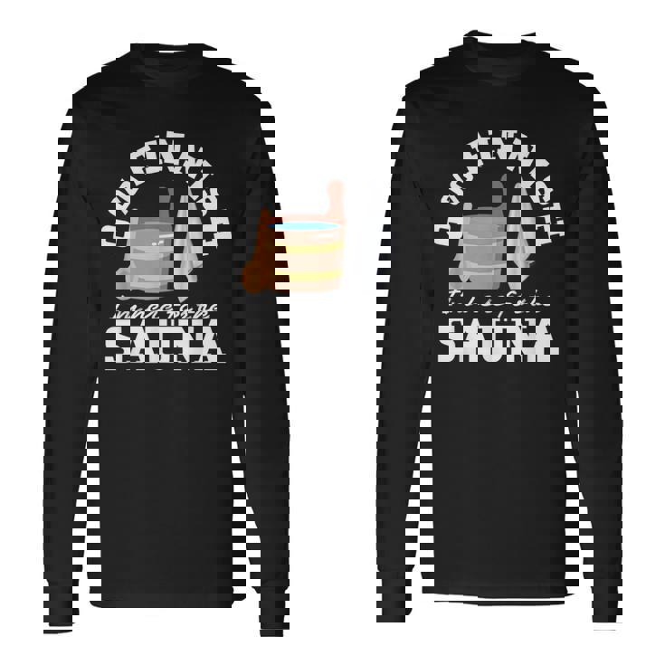 Suomi サウナ 0 フィンランド語 I'm Here For Theauna 長袖Tシャツ