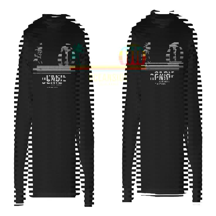 Surfista Californiaurf Oceanside ヴィンテージサーフボード 長袖Tシャツ