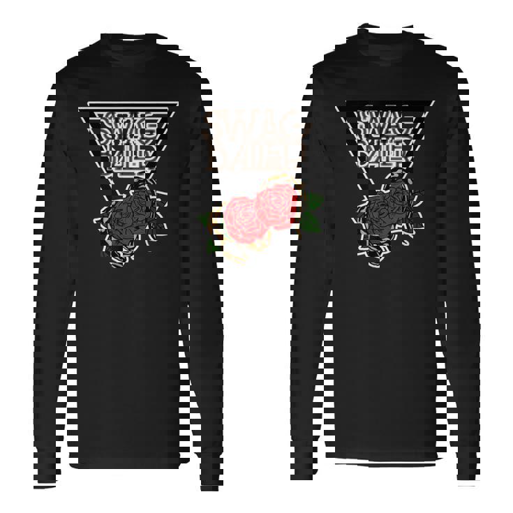 Swag Baller ロゴt白枠 長袖Tシャツ