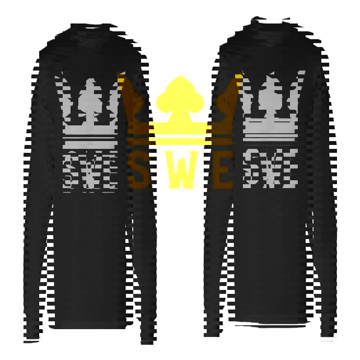 Swe With A Royal Crown スウェーデン 長袖Tシャツ