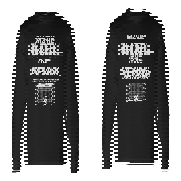 Tag Ohne ハンドボール インポッシブル 面白いハンドボールファン 長袖Tシャツ