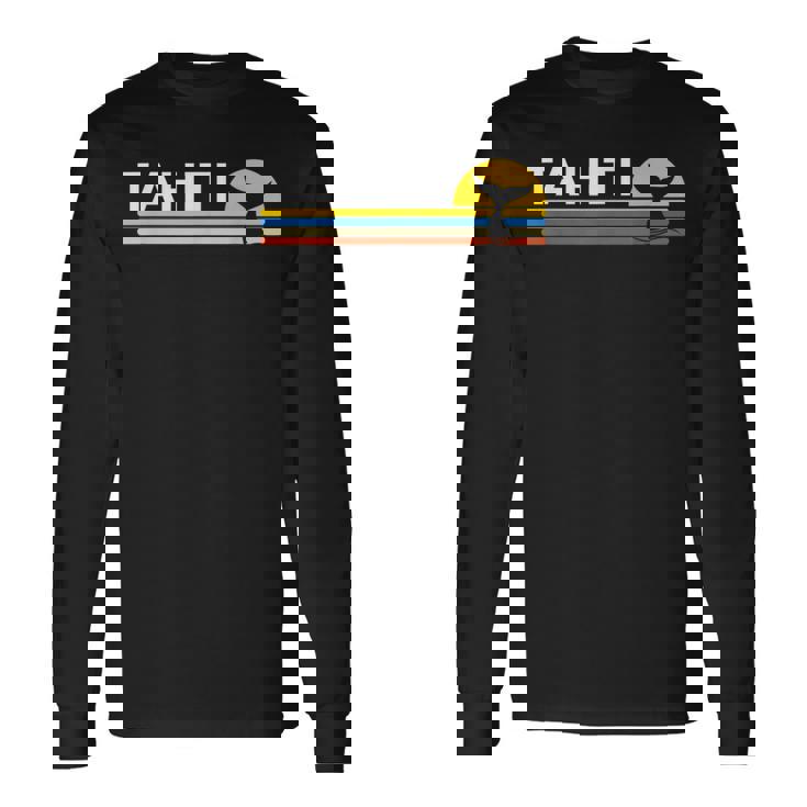 Tahitiintage Retroouvenirs Whale Camiseta de manga larga