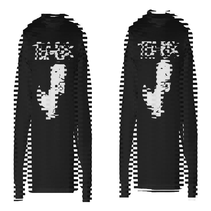 Tea-Rex Dino レジャー ファン クール 長袖Tシャツ
