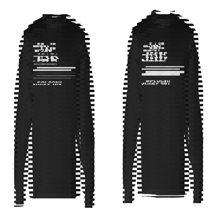 Team Jesus キリストの弟子 詩、聖書、キリスト教徒 長袖Tシャツ ギフトのアイデア