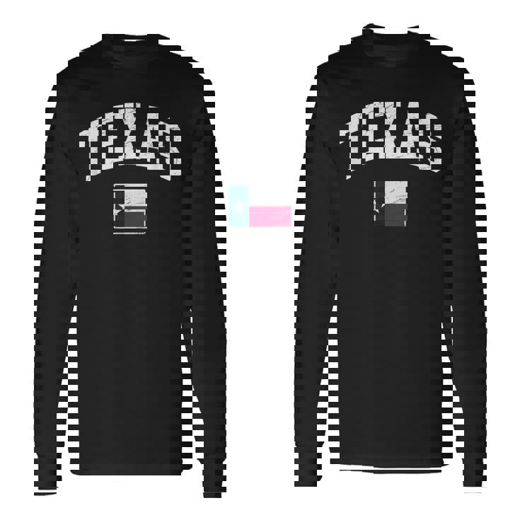 Texas Flag Of Texas Worn Classic 長袖Tシャツ