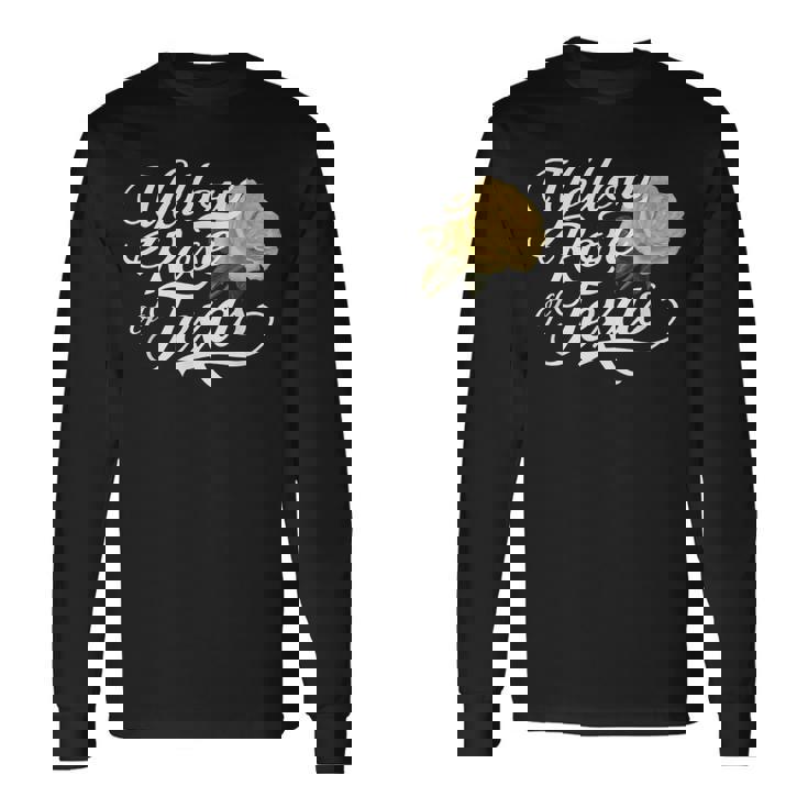 Texasイエローローズイエローローズ 長袖Tシャツ ギフトのアイデア