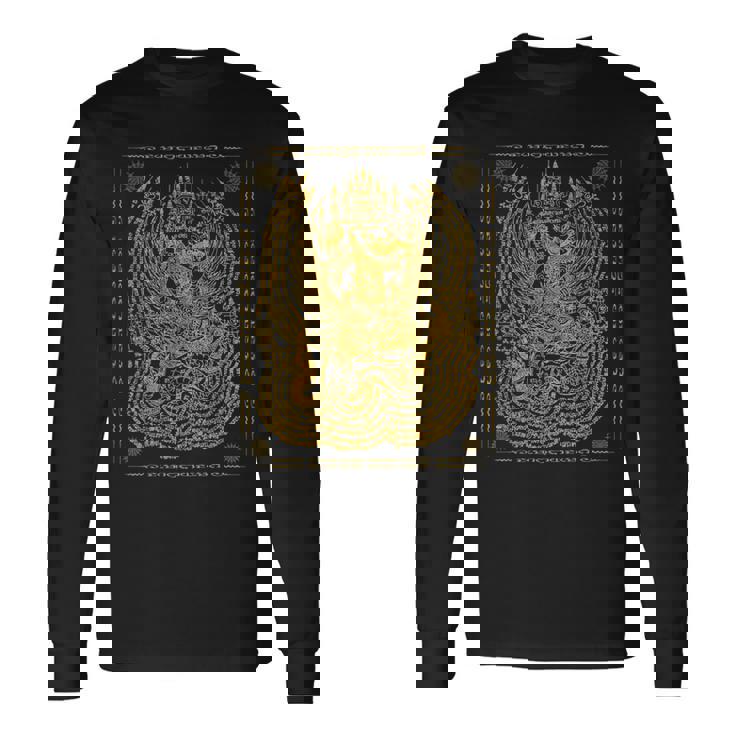 Thailandak Yant Tattoo Magical Thai Tattoos Thailand 長袖Tシャツ