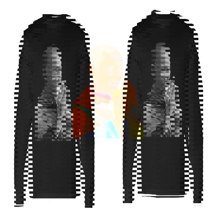 Thich Minh Tue ベトナム仏陀 長袖Tシャツ