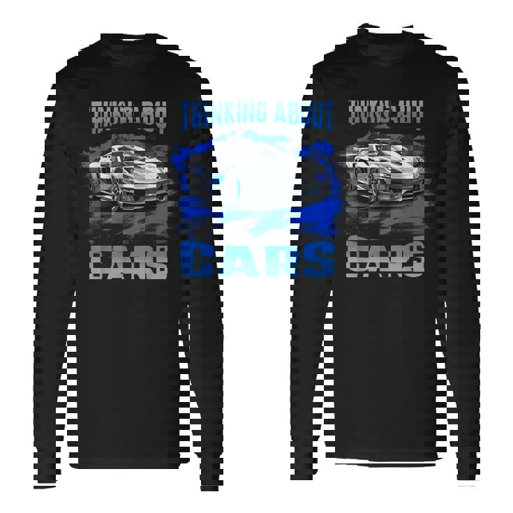 Thinking About Cars スー スポーツカー エキゾチック コンセプト ボーイズ 長袖Tシャツ