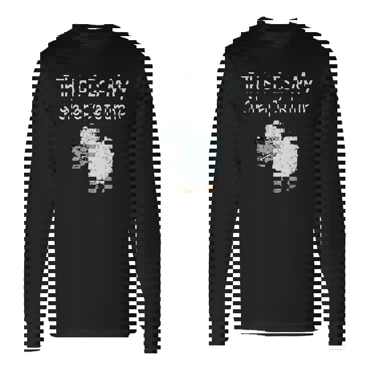 This Is Myheep Costume 羊の皮を被った狼 面白い羊 長袖Tシャツ